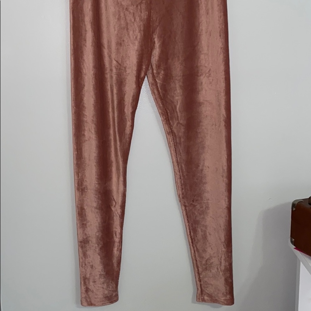 Velvet leggings